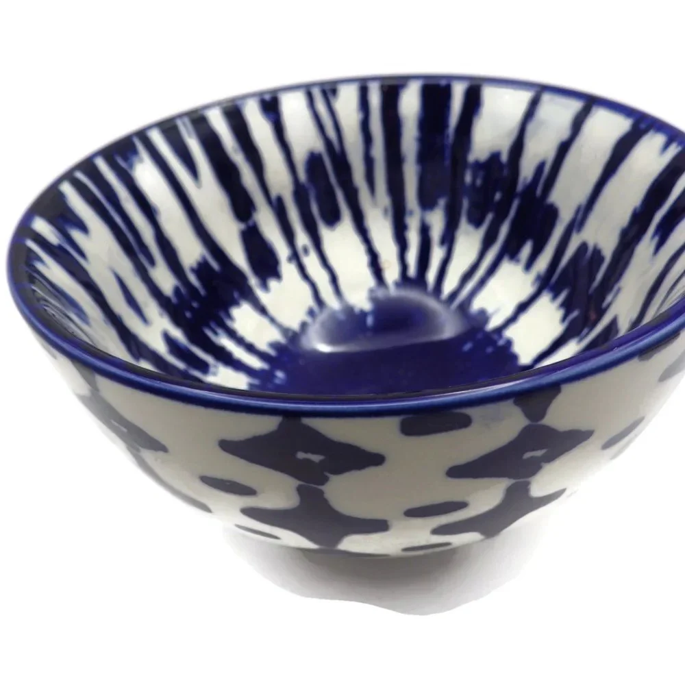 West Elm Bowl/ Indigo Tie Dye/ 5